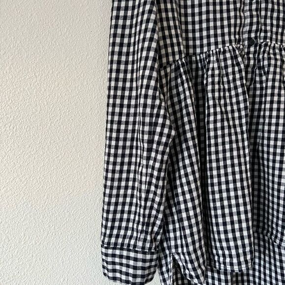 Zara Woman’s Gingham babydoll Ruffled Tunic Top size M - Picture 6 of 9